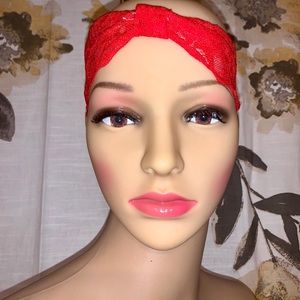 Red lace handband